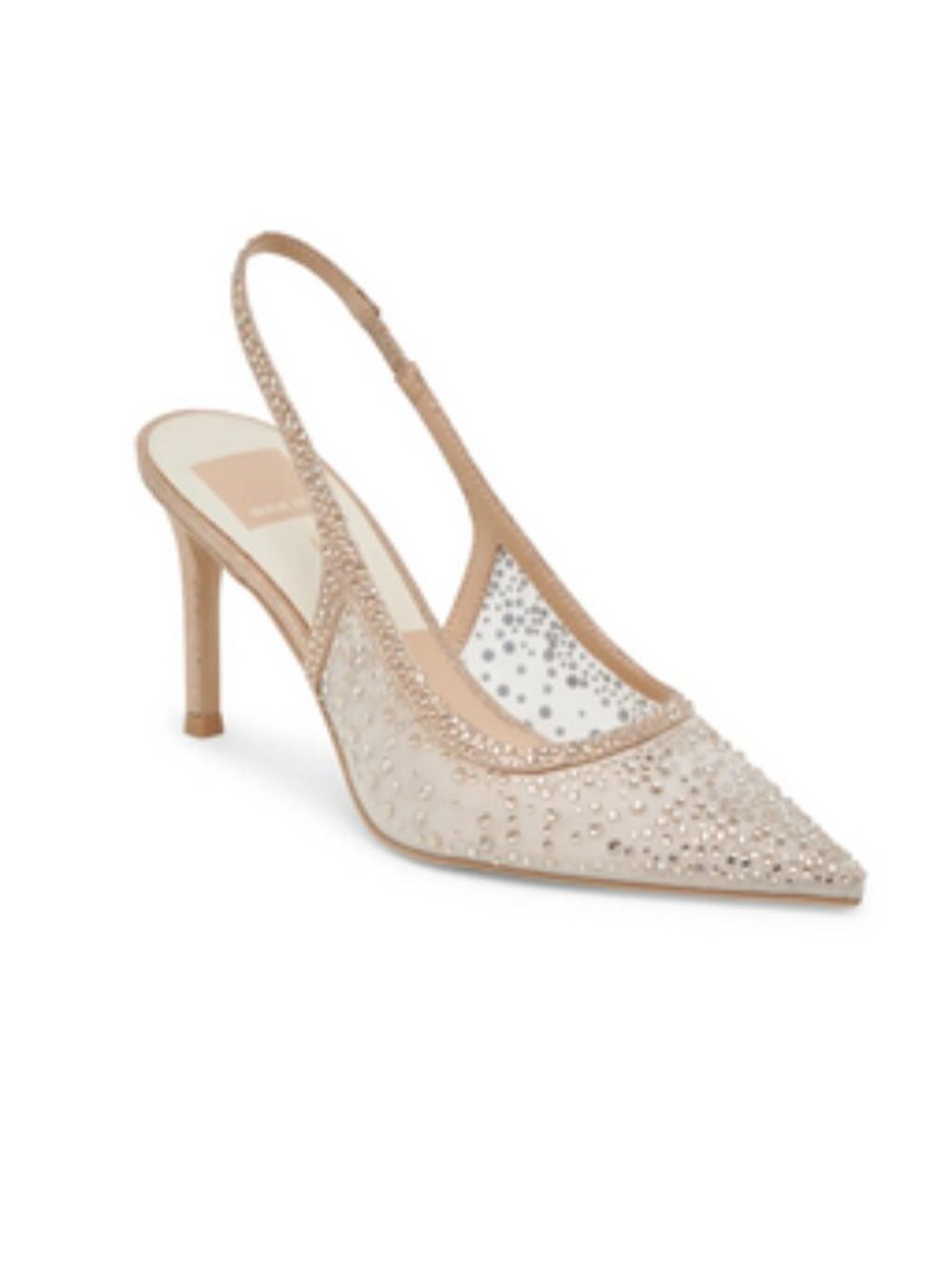 Dolce Vita Kaye Crystal Pointy Toe Slingback Pumps Size 6